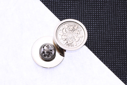 1931 Lucky Sixpence Coin Pin Badge-94th Birthday