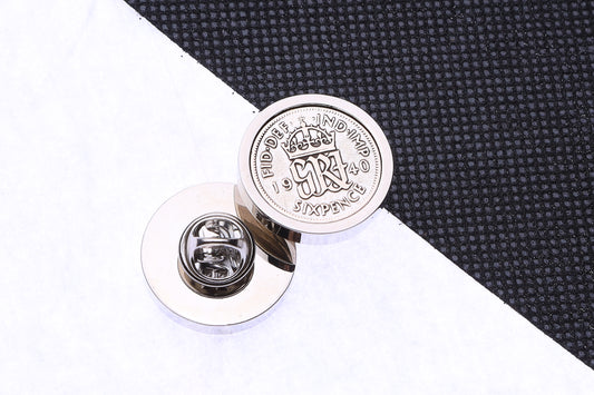 1940 Lucky Sixpence Coin Pin Badge-85th Birthday