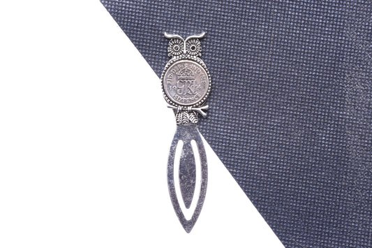 1947 78th Birthday Lucky Sixpence Owl Design Bookmark