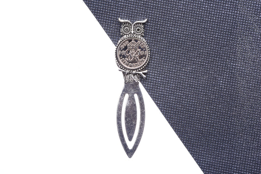 1951 74th Birthday Lucky Sixpence Owl Design Bookmark