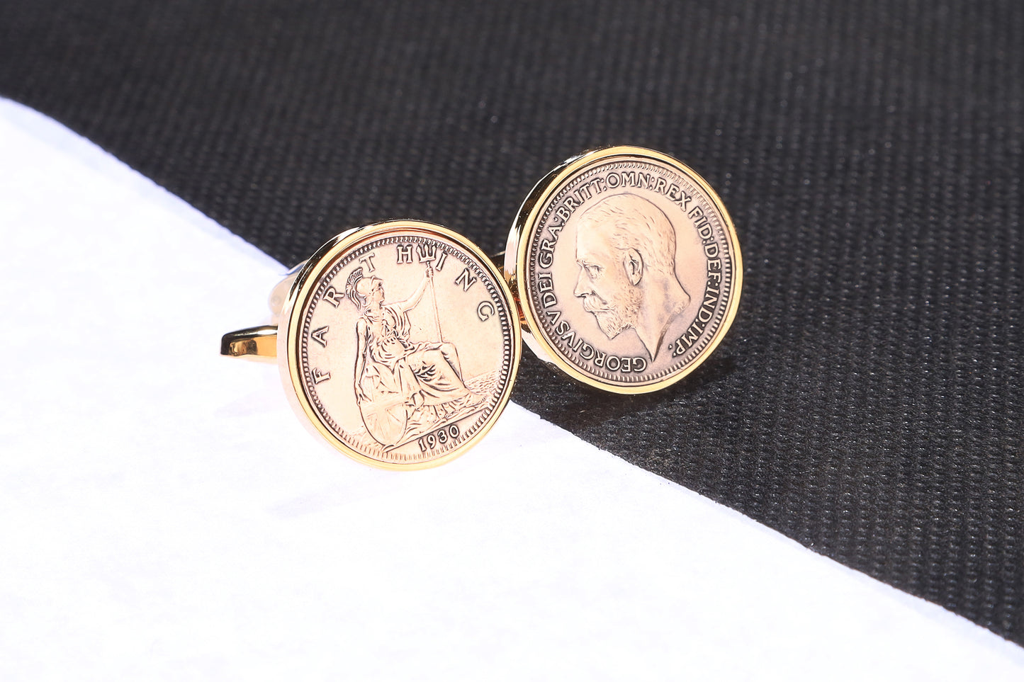 1930 94th Birthday Lucky Farthing Cufflinks-Choose Colour and Orientation