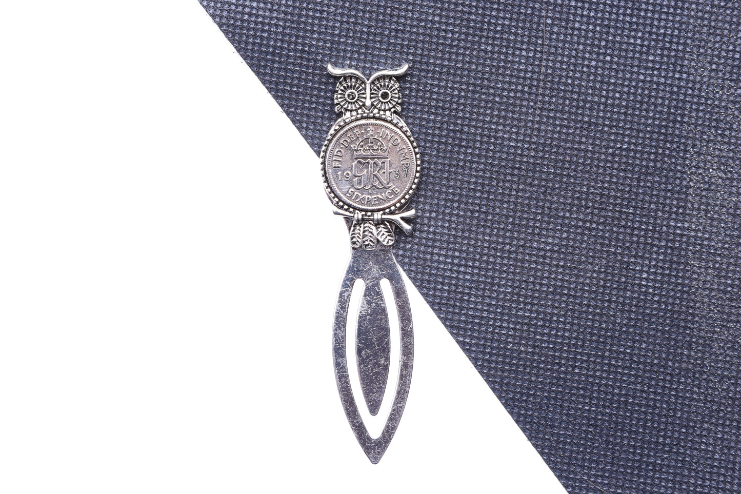 1937 87th Birthday Lucky Sixpence Owl Design Bookmark