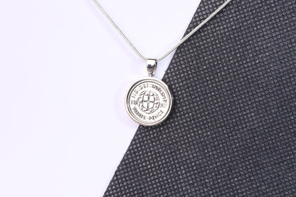 1937 Silver Threepence Pendant - 87th Birthday Gift - Choose Colour and Engraving