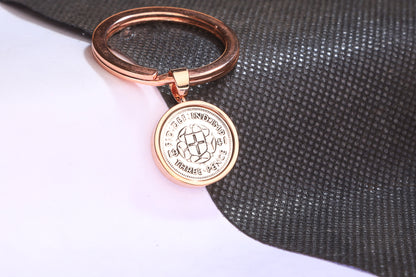 1941 Silver Threepence Keyring - 83rd Birthday Gift - Choose Colour and Engraving