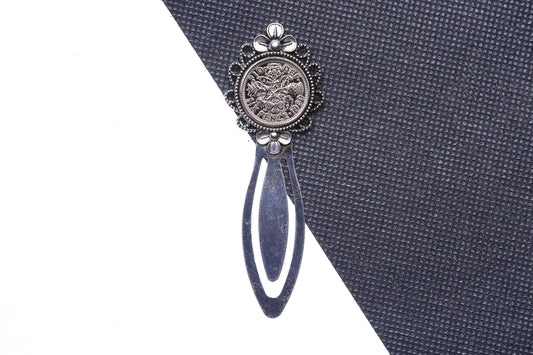 1960 64th Birthday Lucky Sixpence Flower Design Bookmark