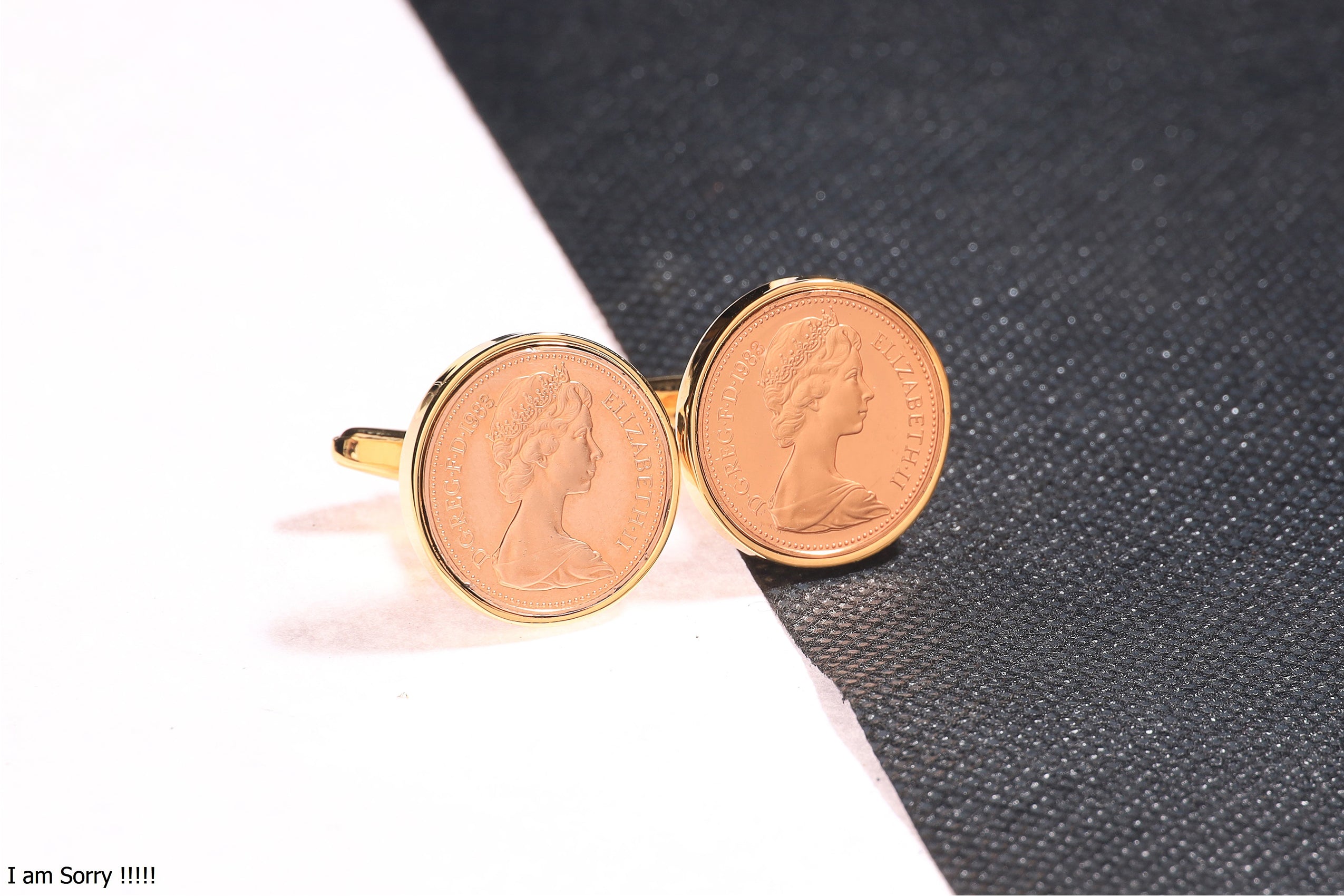 Outlets 1983 Twenty Pence - Enamelled Coin Cufflinks