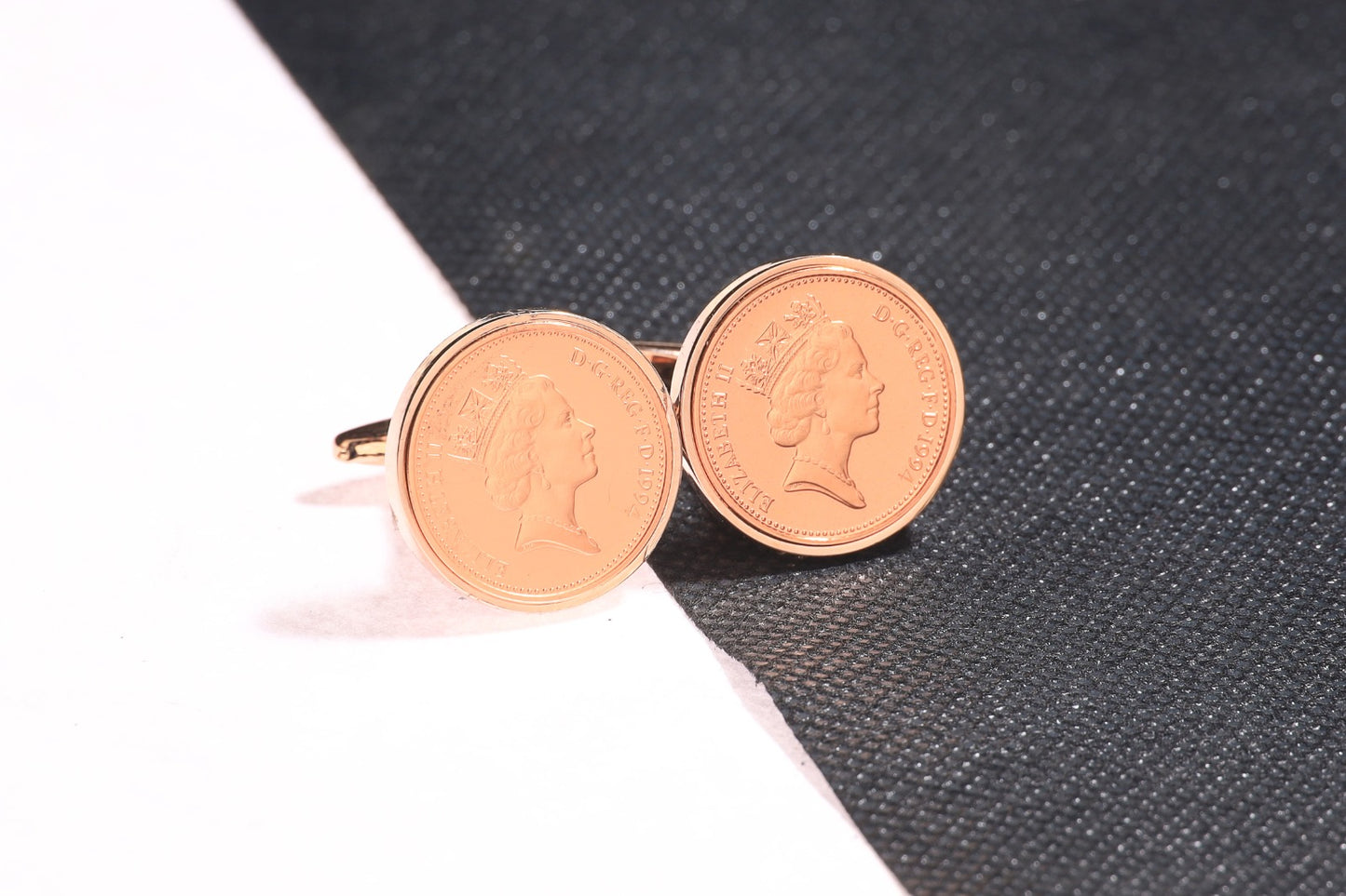 1994 Decimal One Pence Cufflinks - 30th Birthday Gift