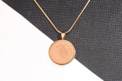 2006 Decimal One Pence Pendant - 18th Birthday Gift - Choose Colour and Engraving