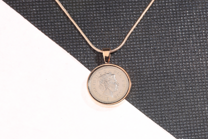 2006 Decimal Five Pence Pendant - 18th Birthday Gift - Choose Colour and Engraving